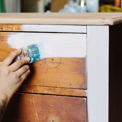 Furniture painted with Fusion paint