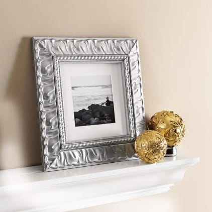 Silver frame upgraded with spray paint