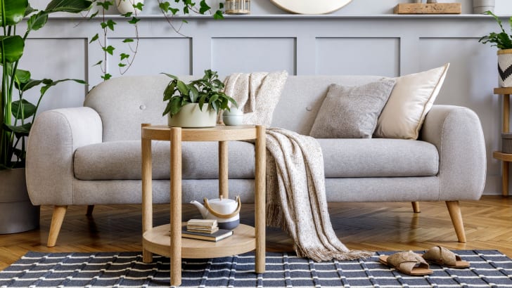 Living room in neutral tones