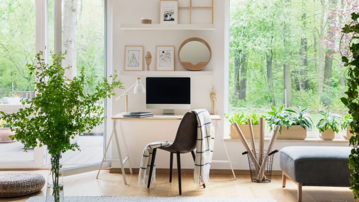 Bright home office