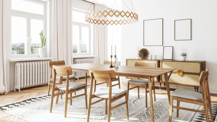 Salle à manger lumineuse