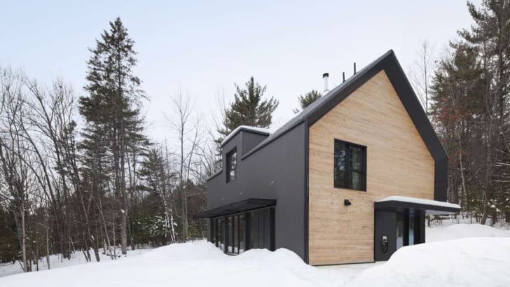 Écohabitation dans la neige