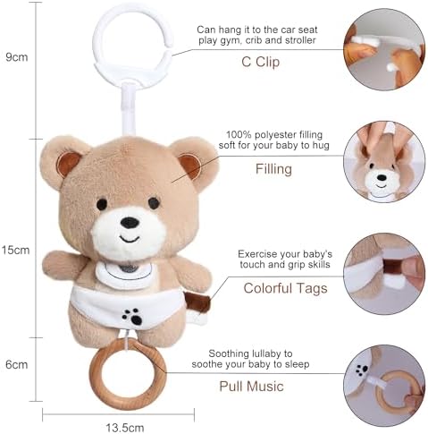 Vue 2 de Peluche Bebe Ours Doudou