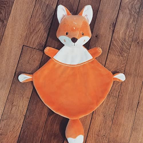 Vue 3 de Doudou Personnalise Renard Orange