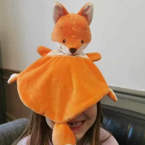Vue 5 de Doudou Personnalise Renard Orange