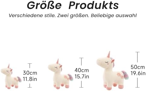 Vue 2 de Railonch Peluche Licorne Arcenciel