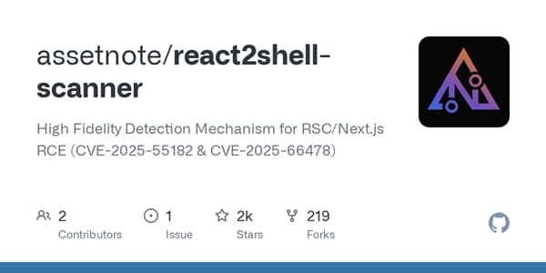 react2shell scanner