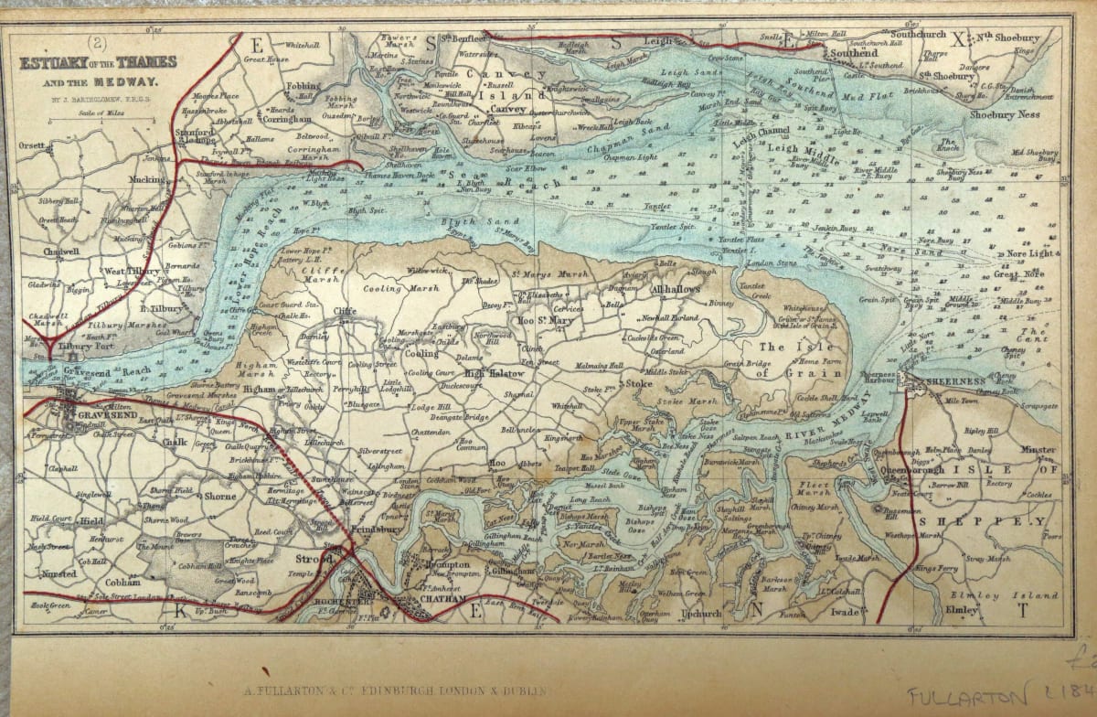 Estuary of the Thames and the Medway by A. Fullarton & Co.