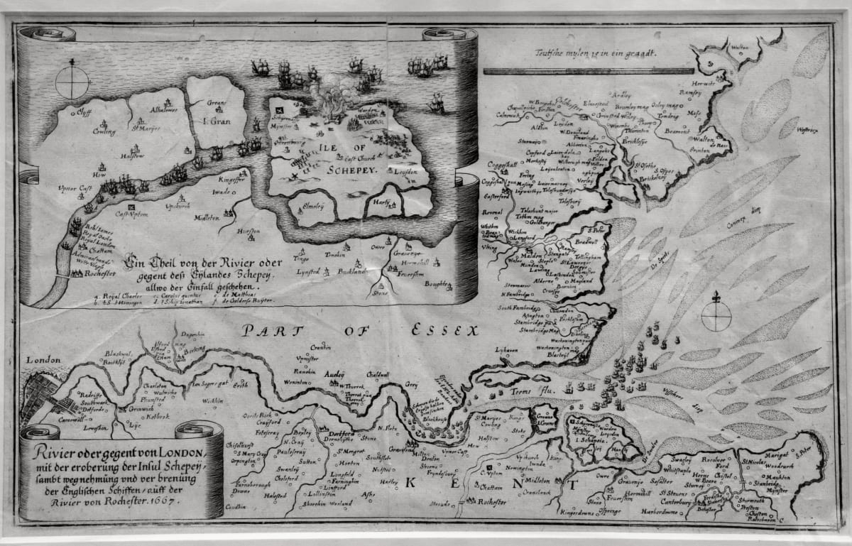 Narrative map of the Raid on Chatham