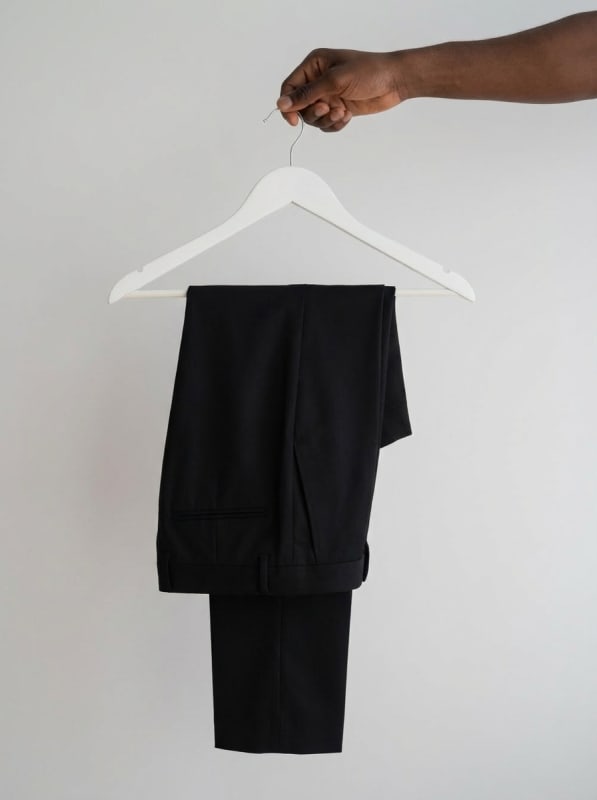 Thrifted pant trousers (black)