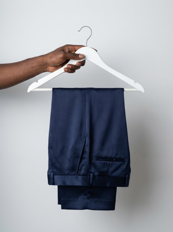 Thrifted pant trousers (Navy blue)