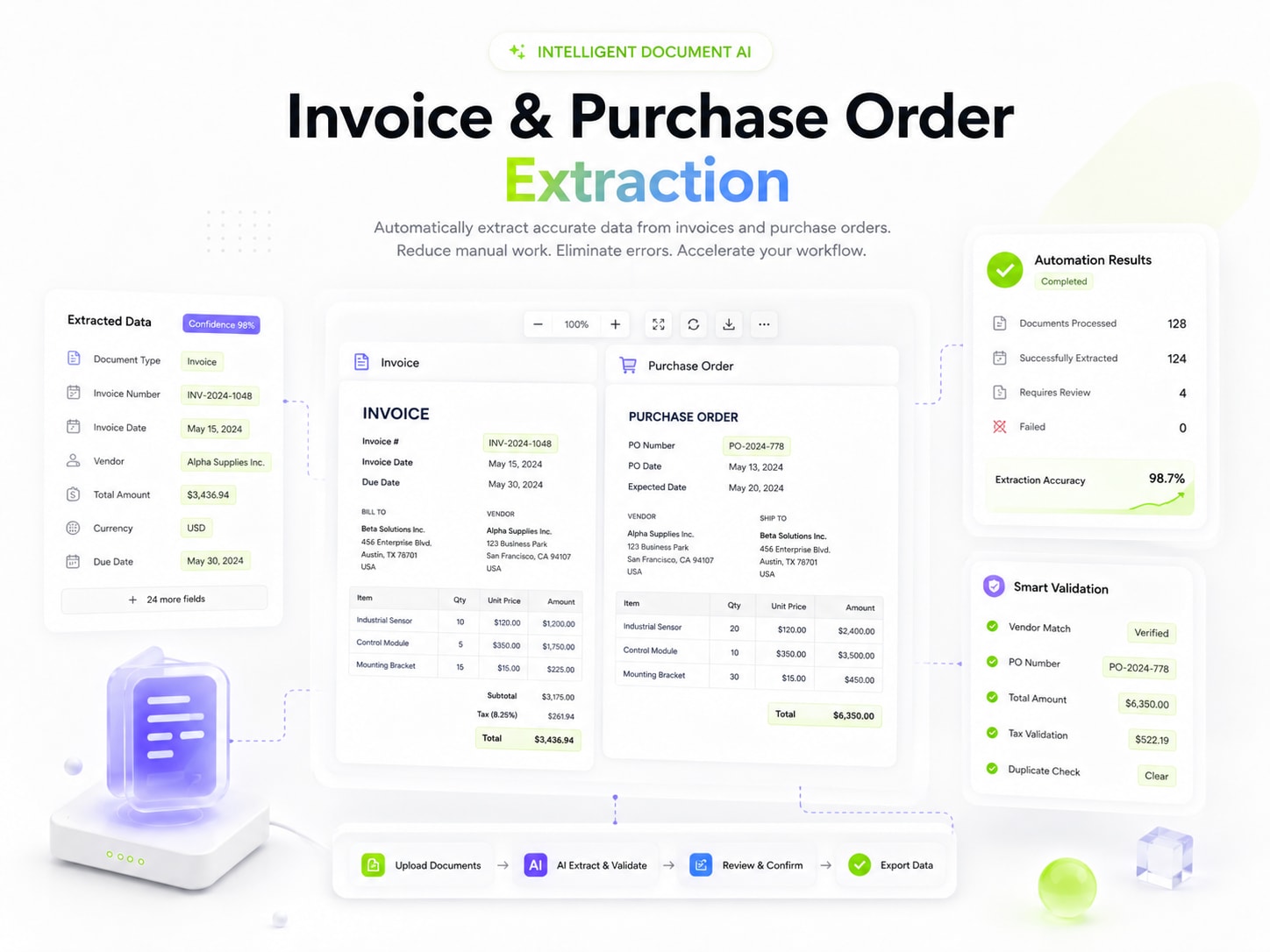 Invoice & Purchase Order Extraction