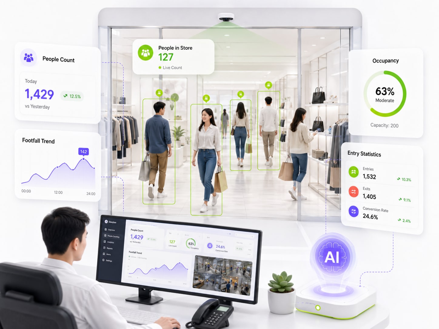 People counting retail analytics