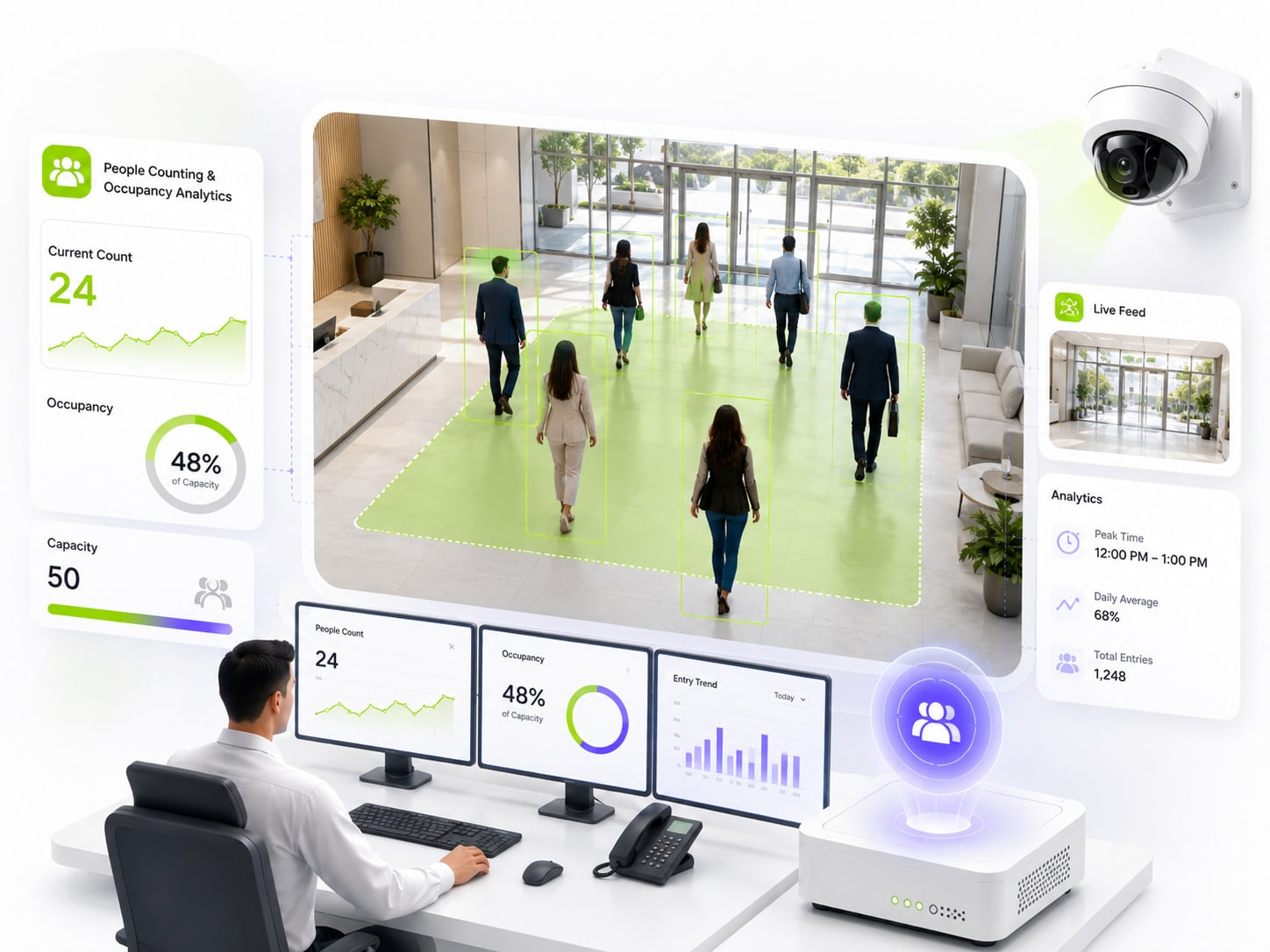 People counting and occupancy analytics