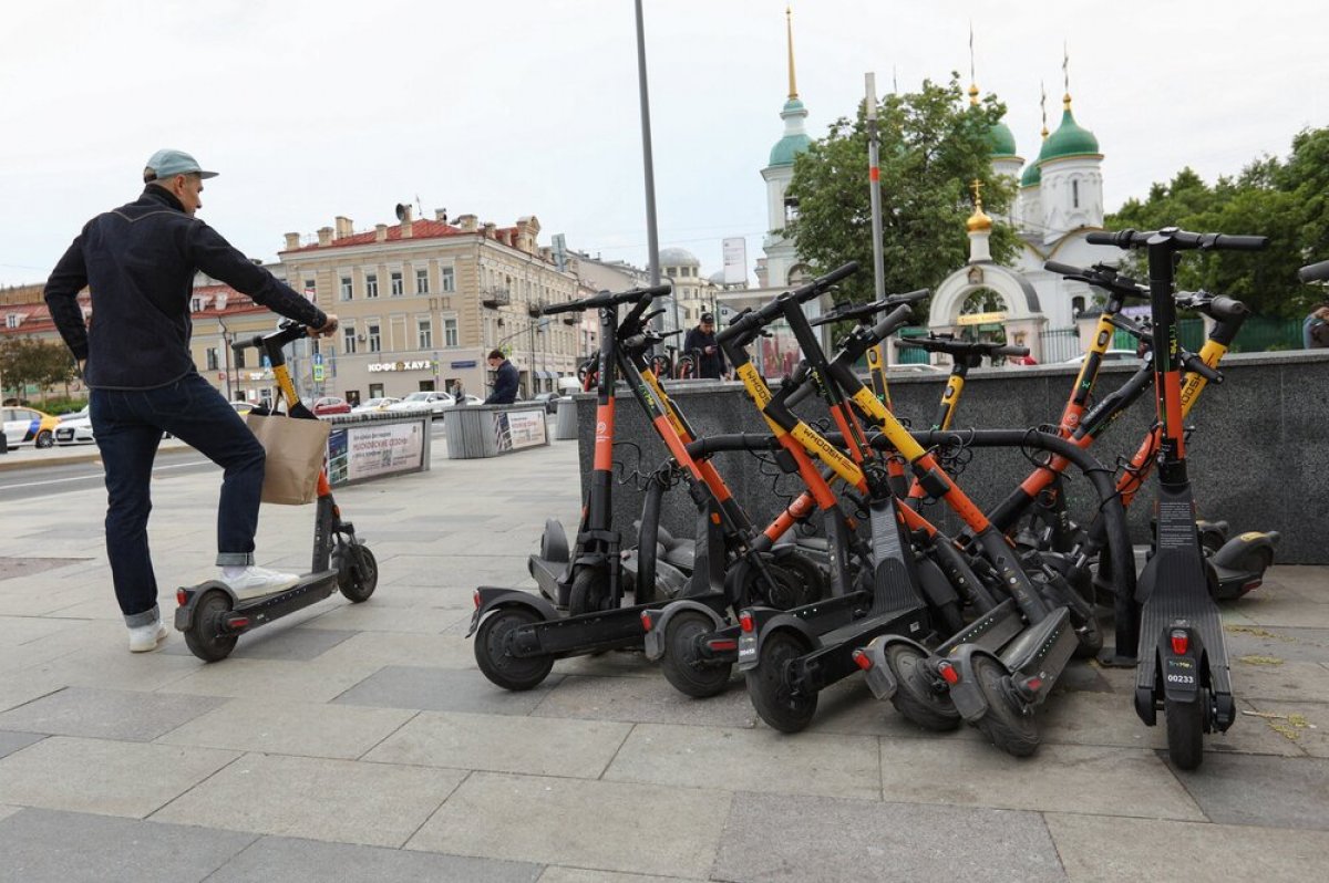 Карта электросамокатов в москве