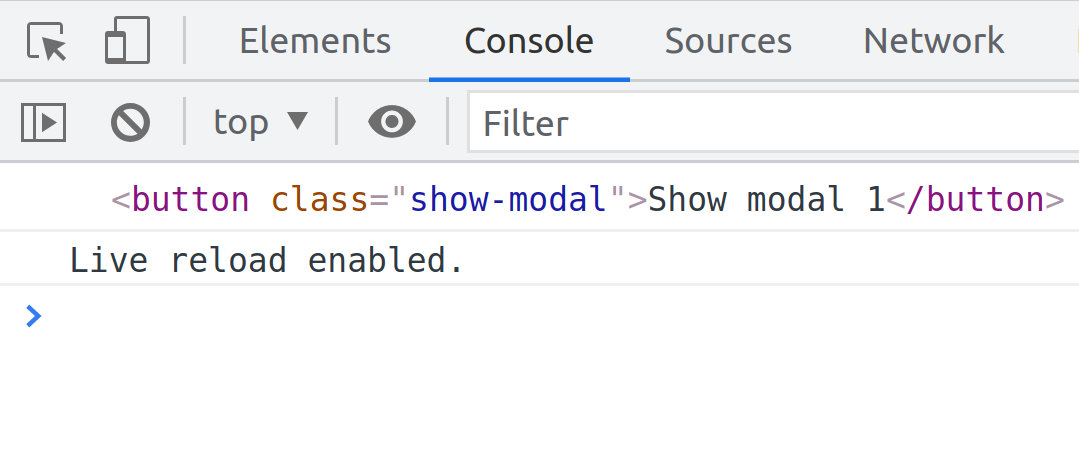 Show Modal Query Selector