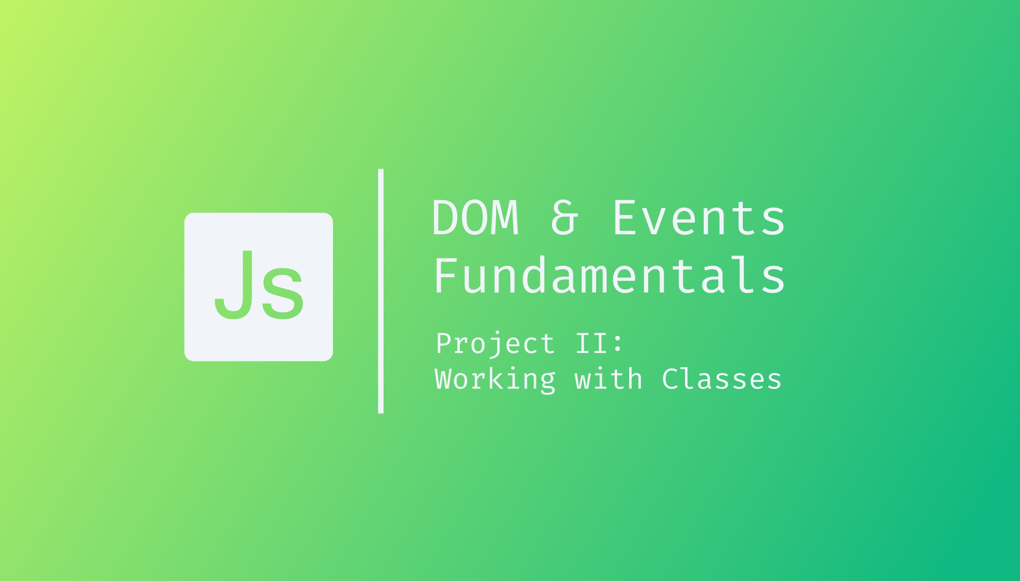 DOM & Events Fundamentals