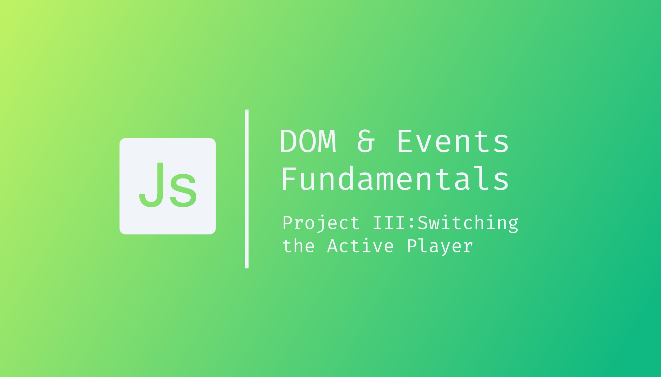DOM & Events Fundamentals