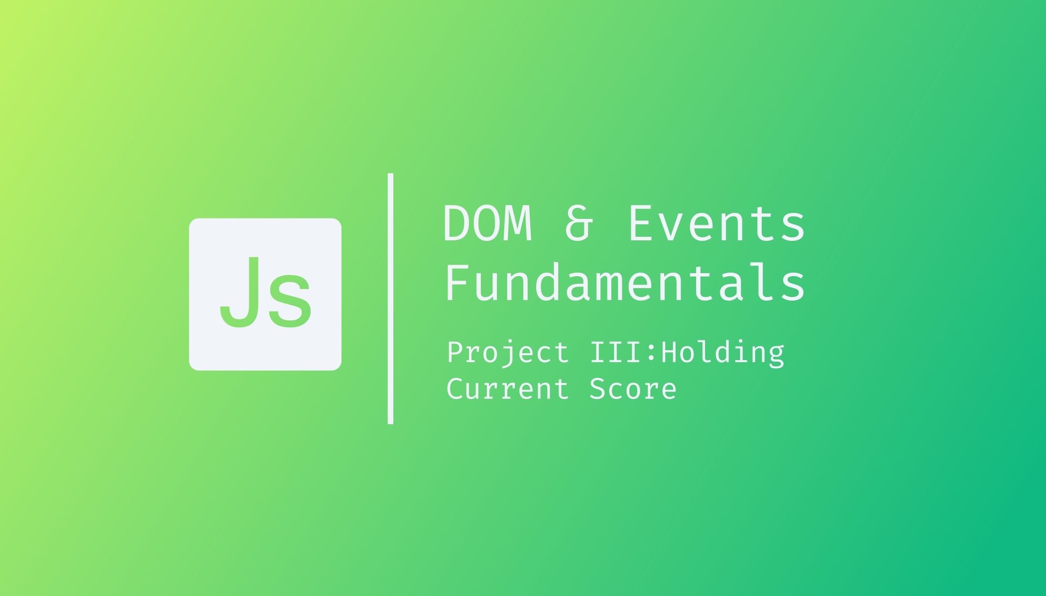 DOM & Events Fundamentals