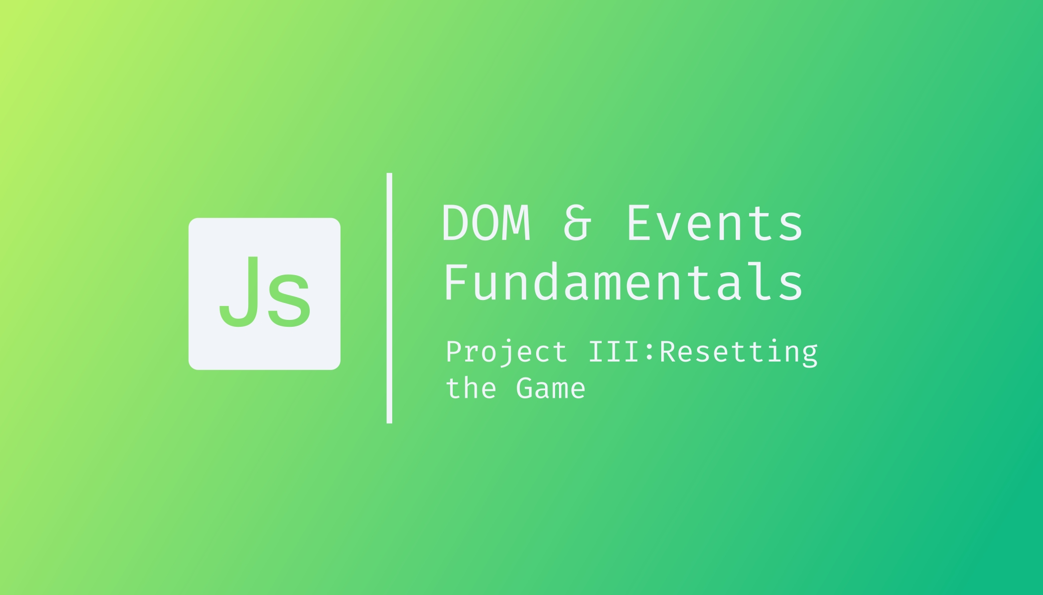 DOM & Events Fundamentals
