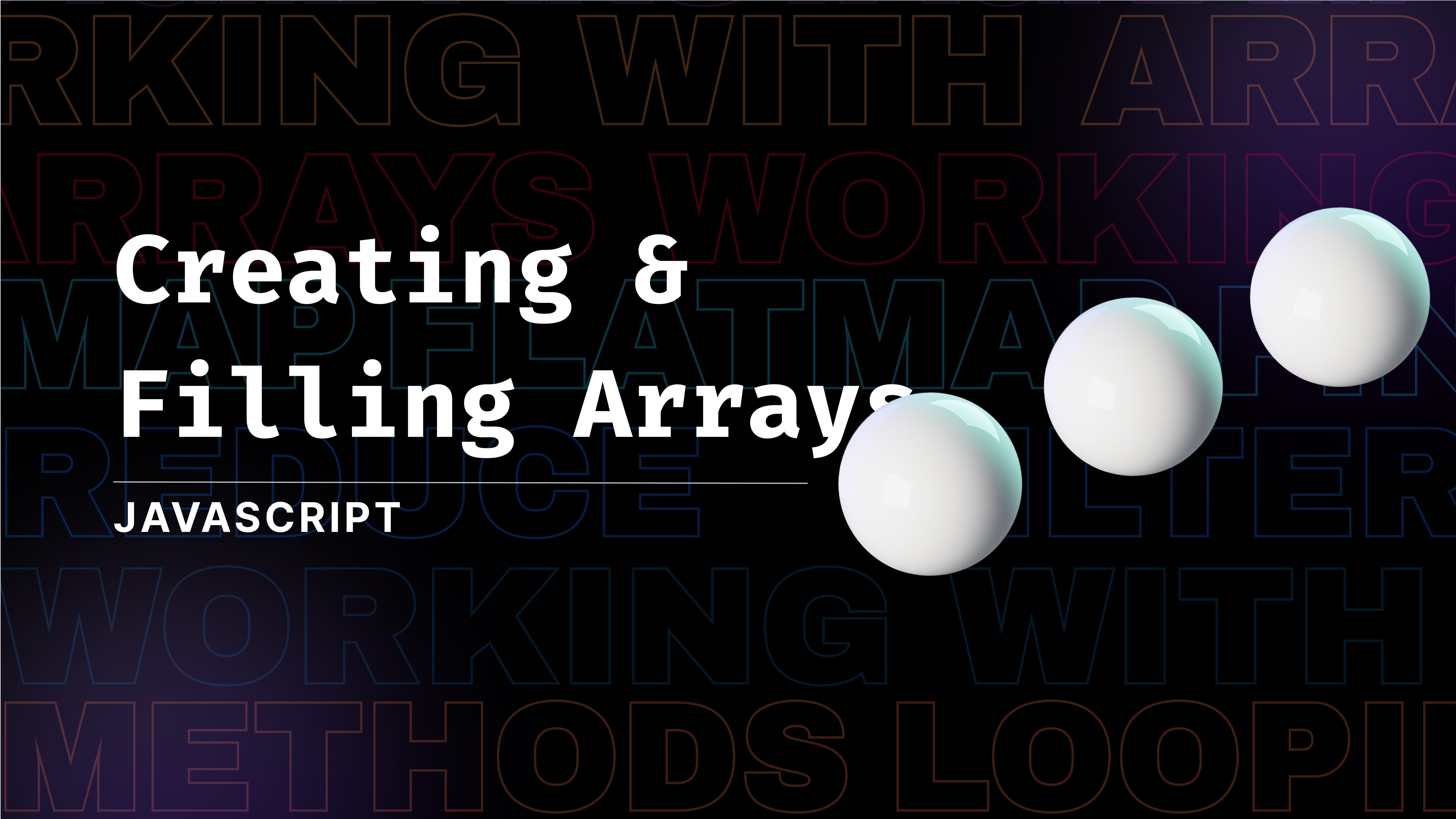 Working With Arrays