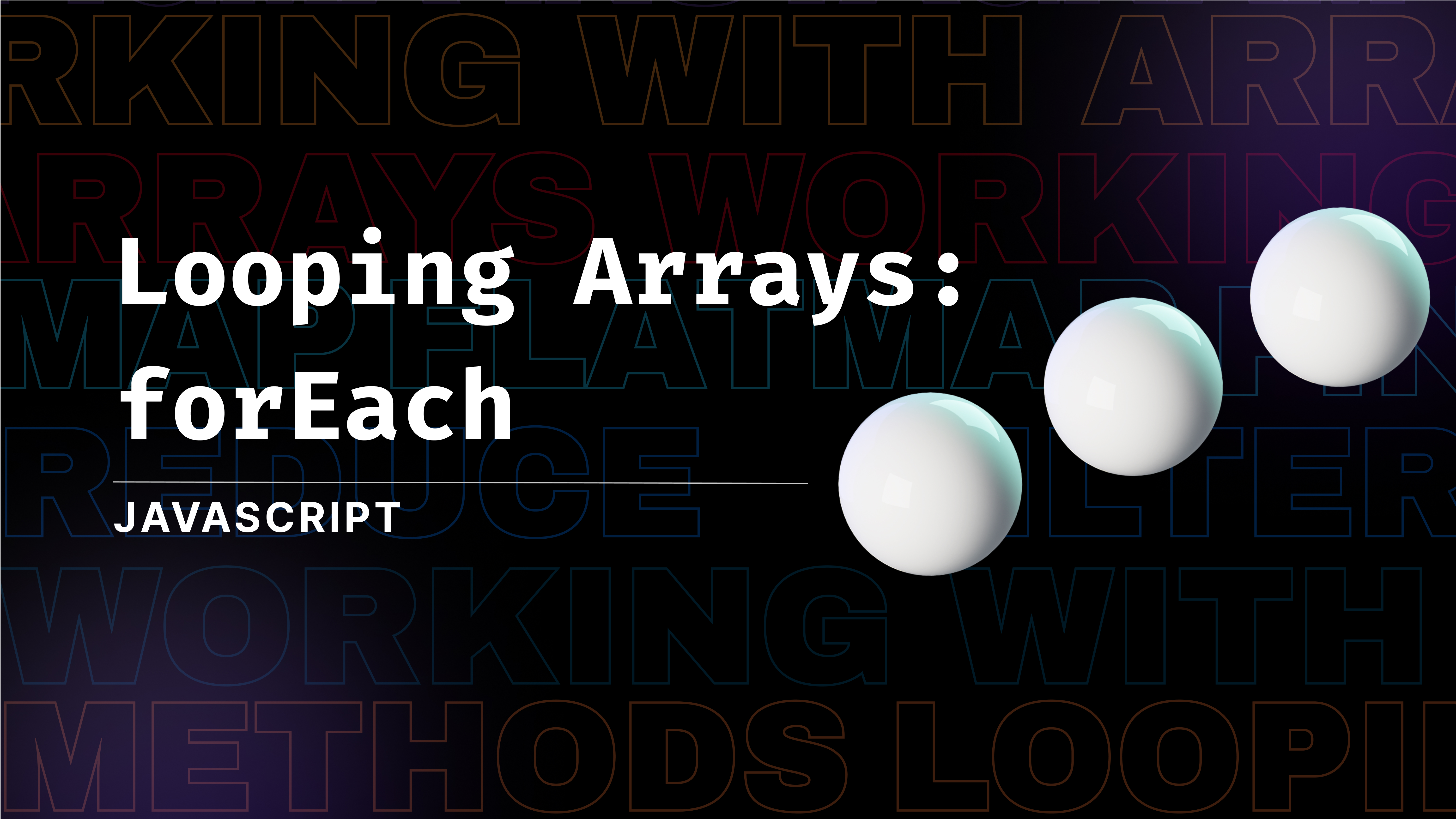 Working With Arrays