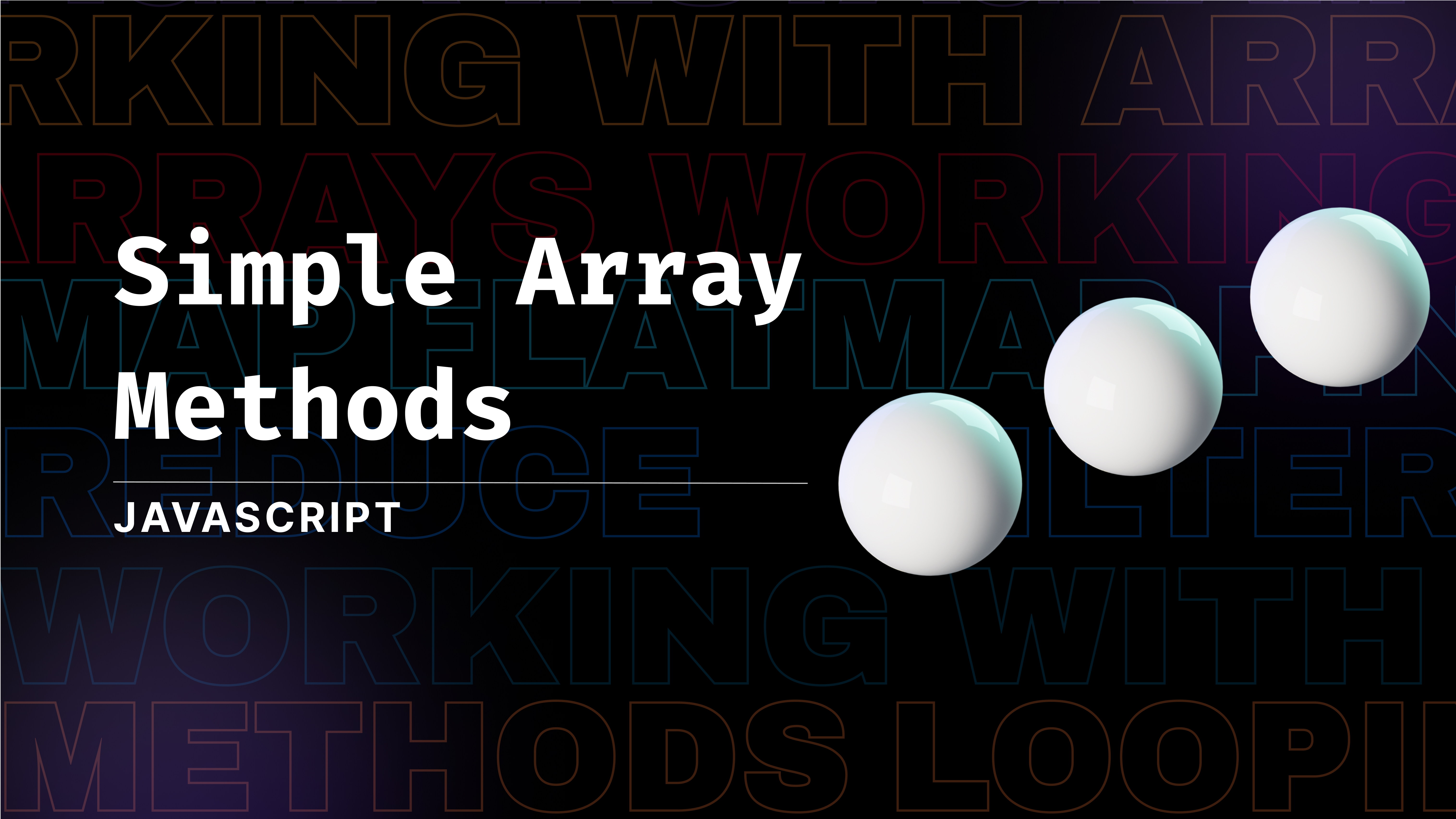 Working With Arrays