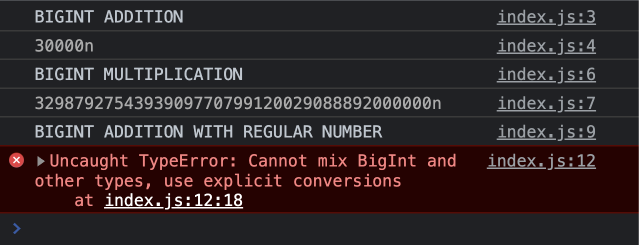 BigInt Error