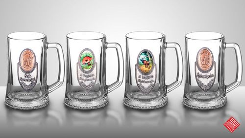 a-4 Fémcímkés söröskorsó 500 ml
