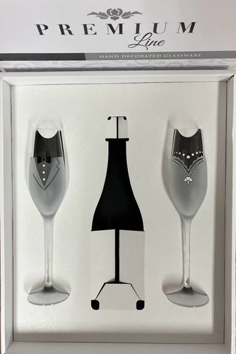 a-14 Homokfújt pezsgős szett 1/2