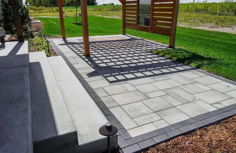 Patio and landscaping in Edmonton