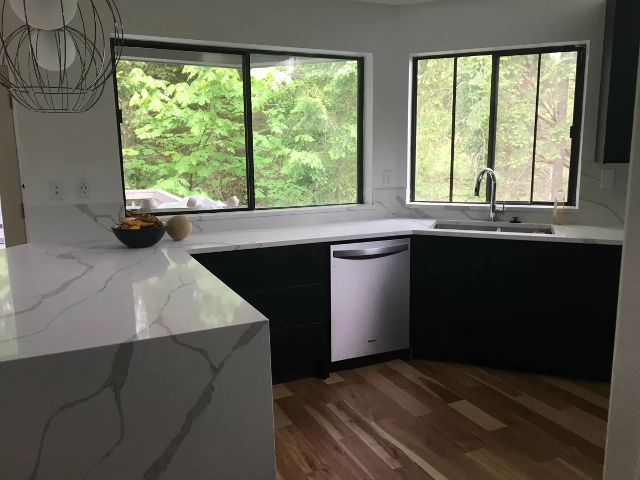 Modern Black Kitchen