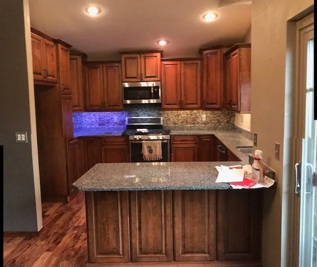 Cherry Cabinet Kitchen