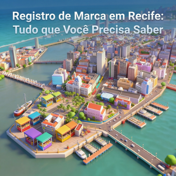 Vista panorâmica do Recife com destaque para o registro de marca no INPI para empresas pernambucanas — MAPC