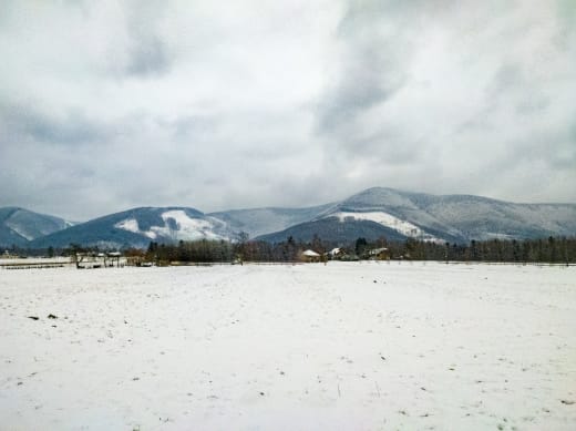 Zasněžené Beskydy