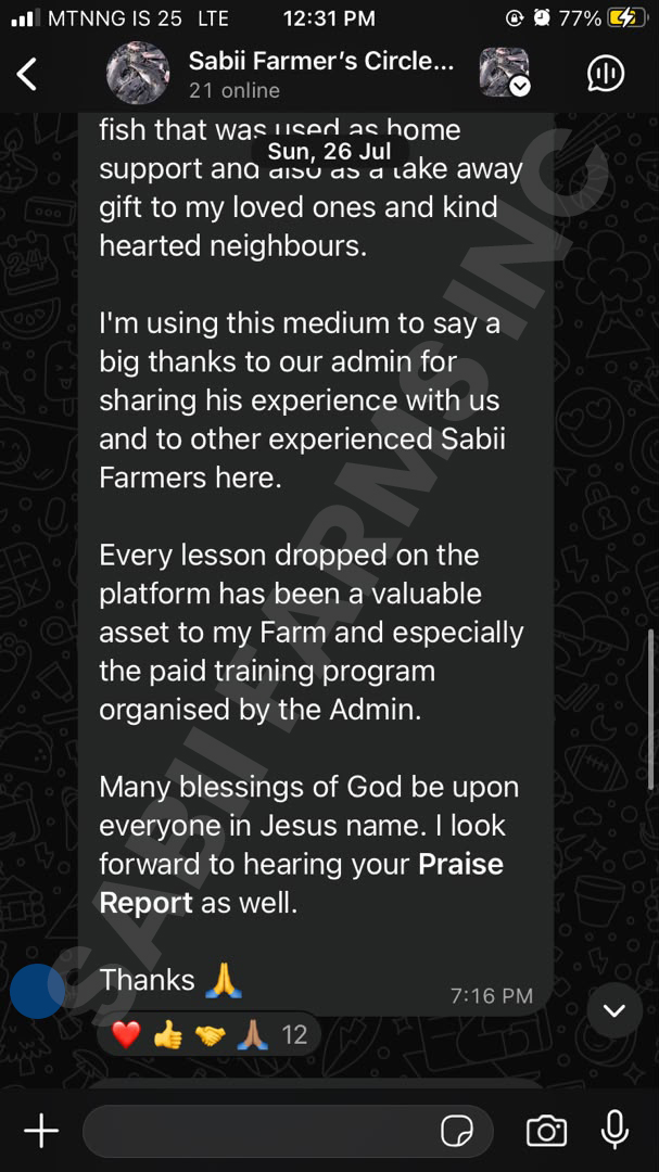WhatsApp testimonial from Pastor Sam, part 2
