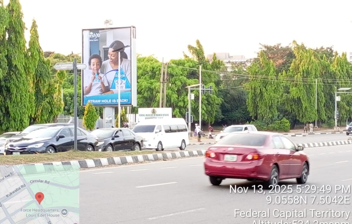 Portrait Billboard Governors Road By Zankaba, FCT, Abuja