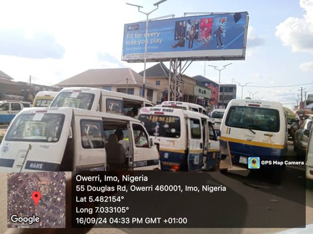 Eyeactcher Billboard Douglas road, in front of Multi line transport, Owerri, Imo State