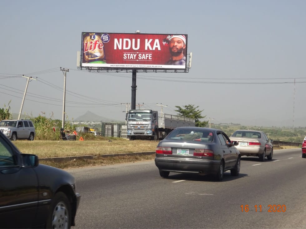 Unipole Billboard Gwagwalada - Lokoja  exp way FTF Gwagwalada, Abuja