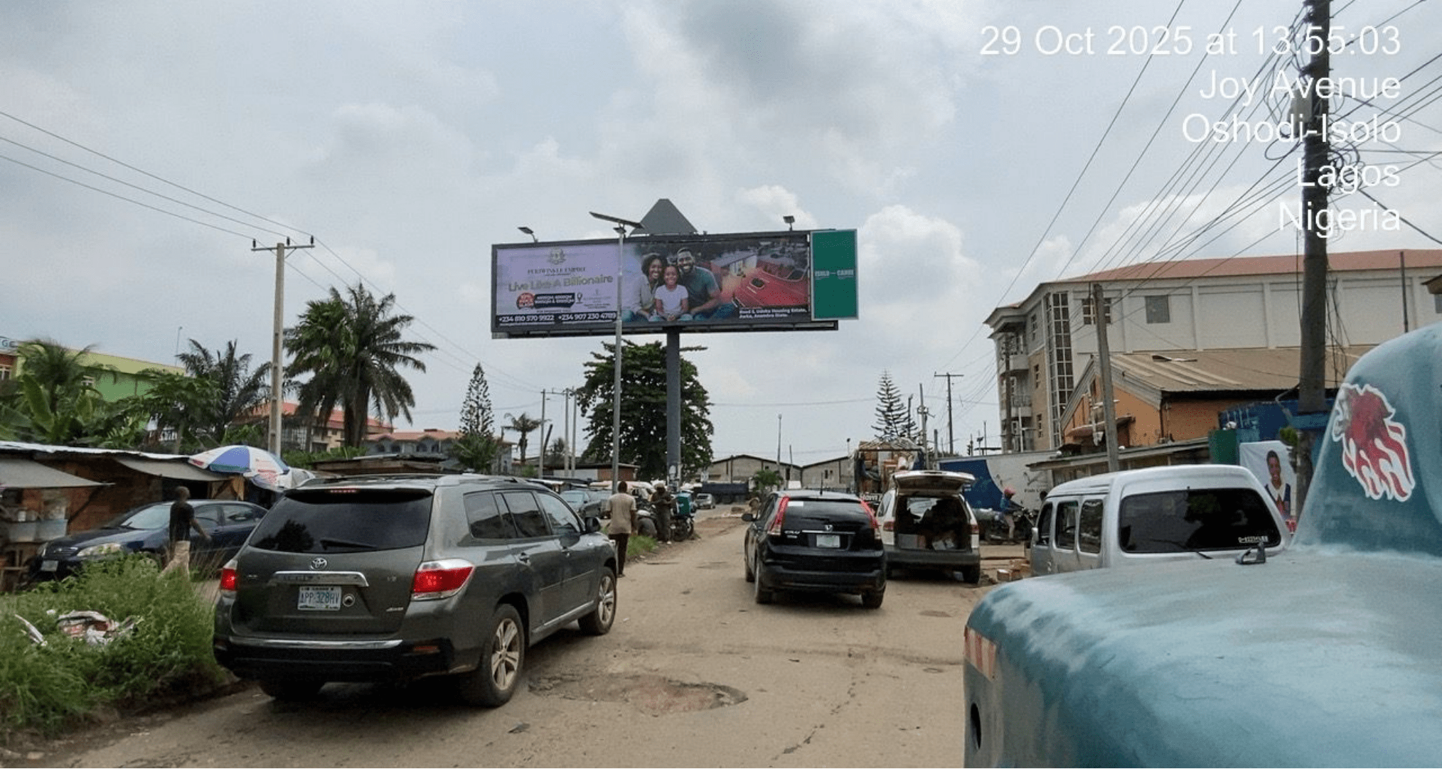 Eye catcher Billboard Ire Akari Estate By Globus Supermarket Ajao Estate, Lagos