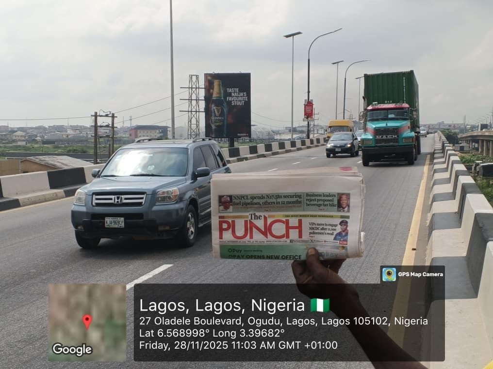 Portrait Billboard Third Axial Road, Ogudu, Lagos