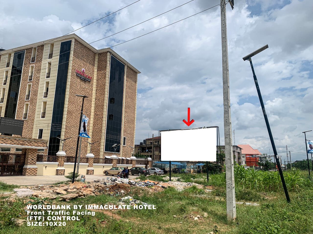 48 sheets Billboard WorldBank/ Control Road by Immaculate Hotel Owerri, Imo State.