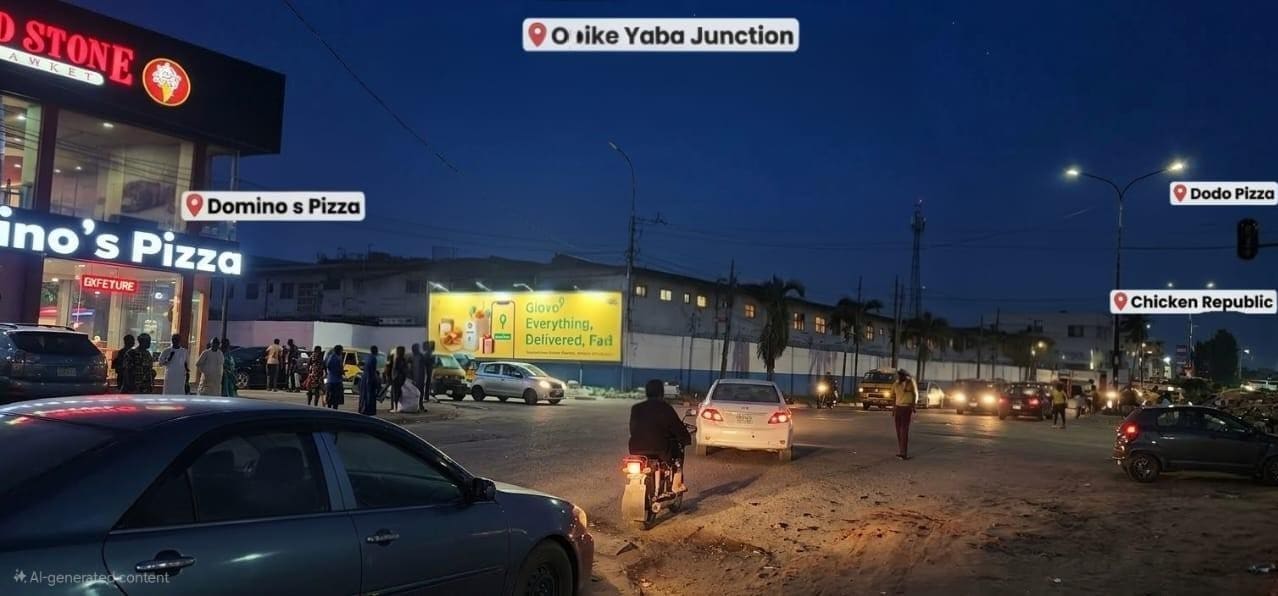 Wall panel Billboard Harvey road by Herbert Macaualay Way, Yaba, Lagos