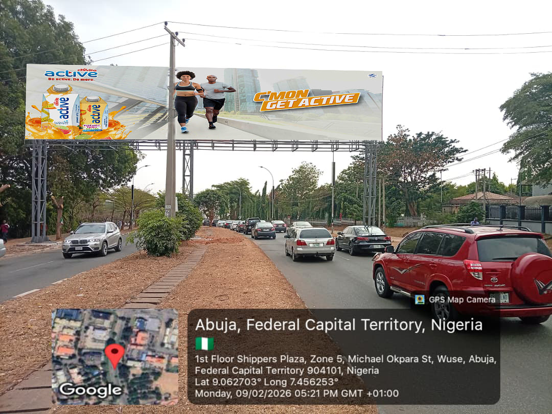 Gantry Billboard Michael Okpara Street Adjacent Shippers Plaza, Wuse, FCT, Abuja