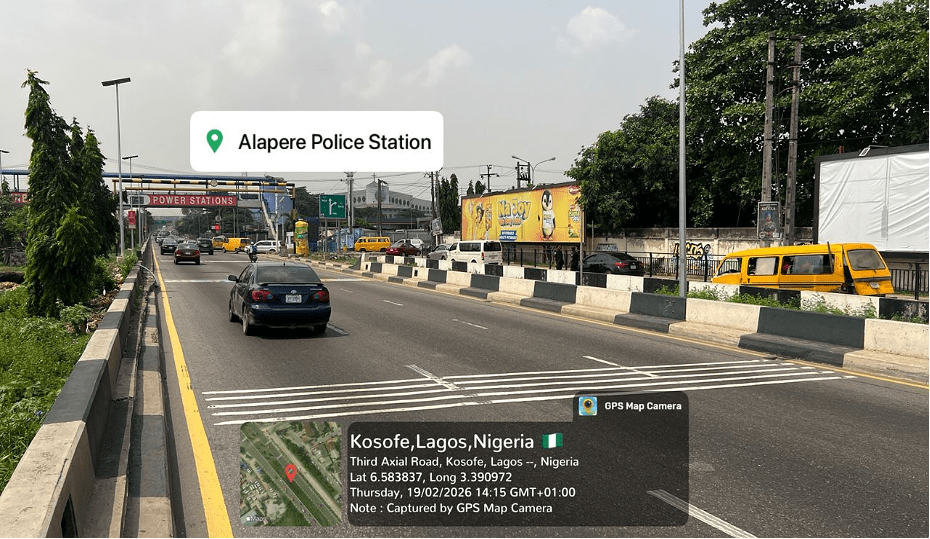 Wallmount Billboard Alapere Slip Road, Third Axial Road, Alapere, Lagos