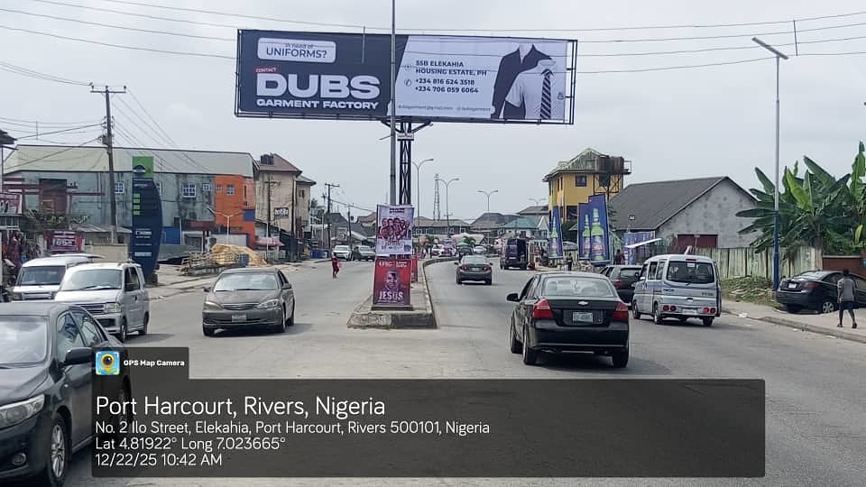 Eyecatcher Billboard Stadium junction by Elekahia road, Port harcourt, Rivers State