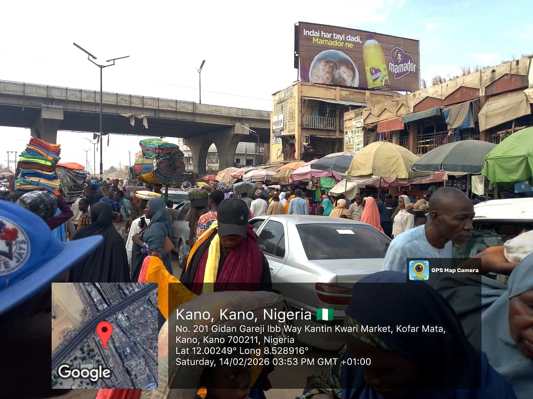 Rooftop Billboard Kanti Kwari Market Gareji Ibb way, Kano State