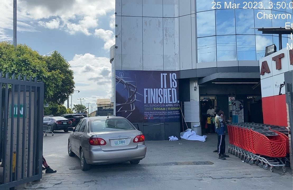 Wall panel Billboard Prince Ebeano Supermarket, Chevron Drive, Lekki, Lagos