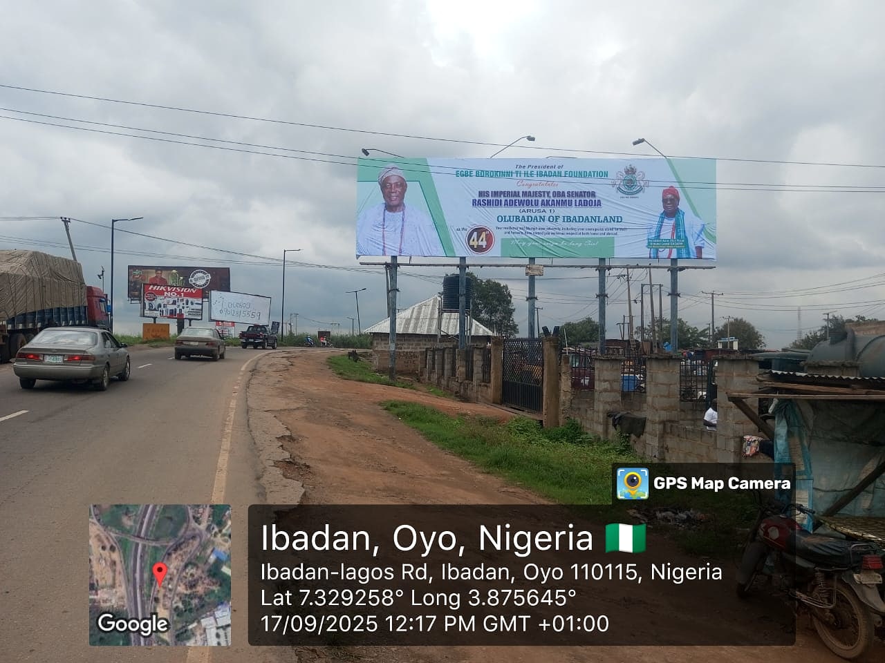 Unipole Billboard Lagos-Ibadan Expressway by leadcity university junction, Tollgate,Ibadan, Oyo State