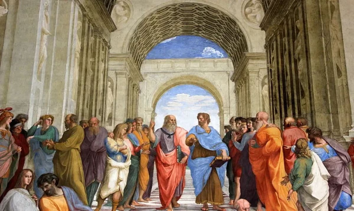 Imagen de una pintura relacionada con la filosofía